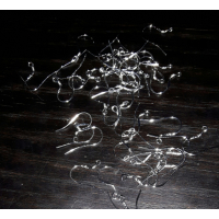 oorbelhaakjes zilver look per 20 st.