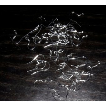 oorbelhaakjes zilver look per 20 st.