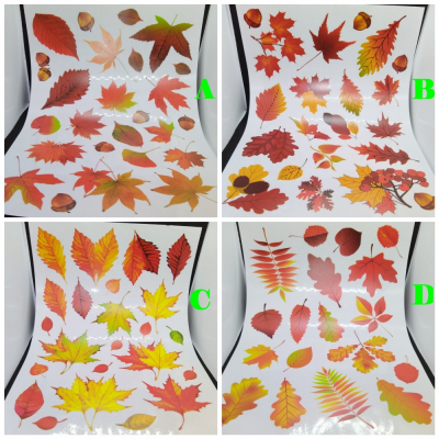herfstblaadjes stickers 