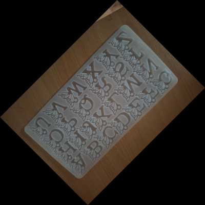 alfabetmal letters met vlinder