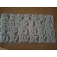 alfabetmal letters met vlinder