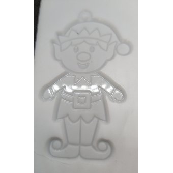 mal raamhanger kerst elfje