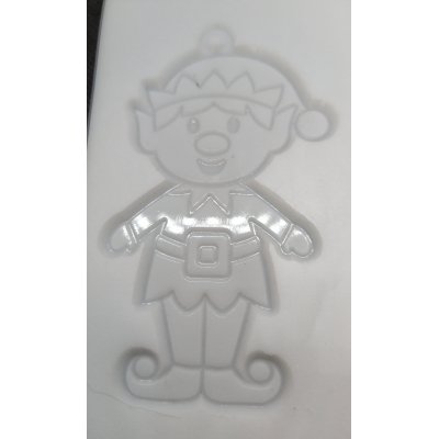 mal raamhanger kerst elfje