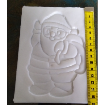 mal raamhanger kerstman