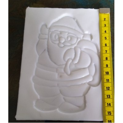 mal raamhanger kerstman