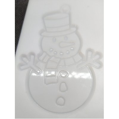 mal raamhanger sneeuwman