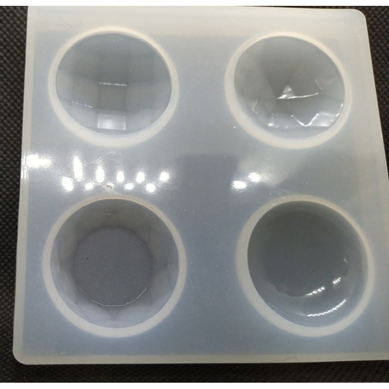 mal cabochon rond verschillend facet