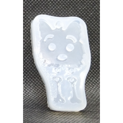 mal hanger hondenkopje met losse pootjes