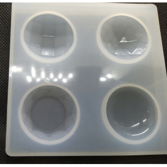 mal cabochon rond verschillend facet