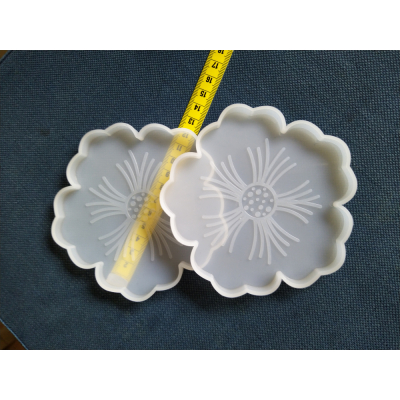 mal onderzetter bloem met hart