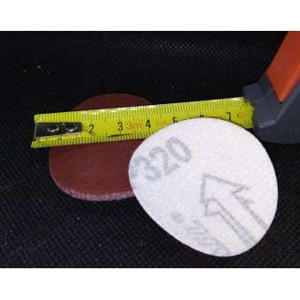 schuurschijfjes 5 x 320 grid 5 cm.