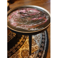 workshop tafel met epoxy excl. tafel deze moet los besteld worden