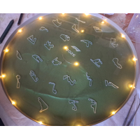 workshop tafel met epoxy excl. tafel deze moet los besteld worden